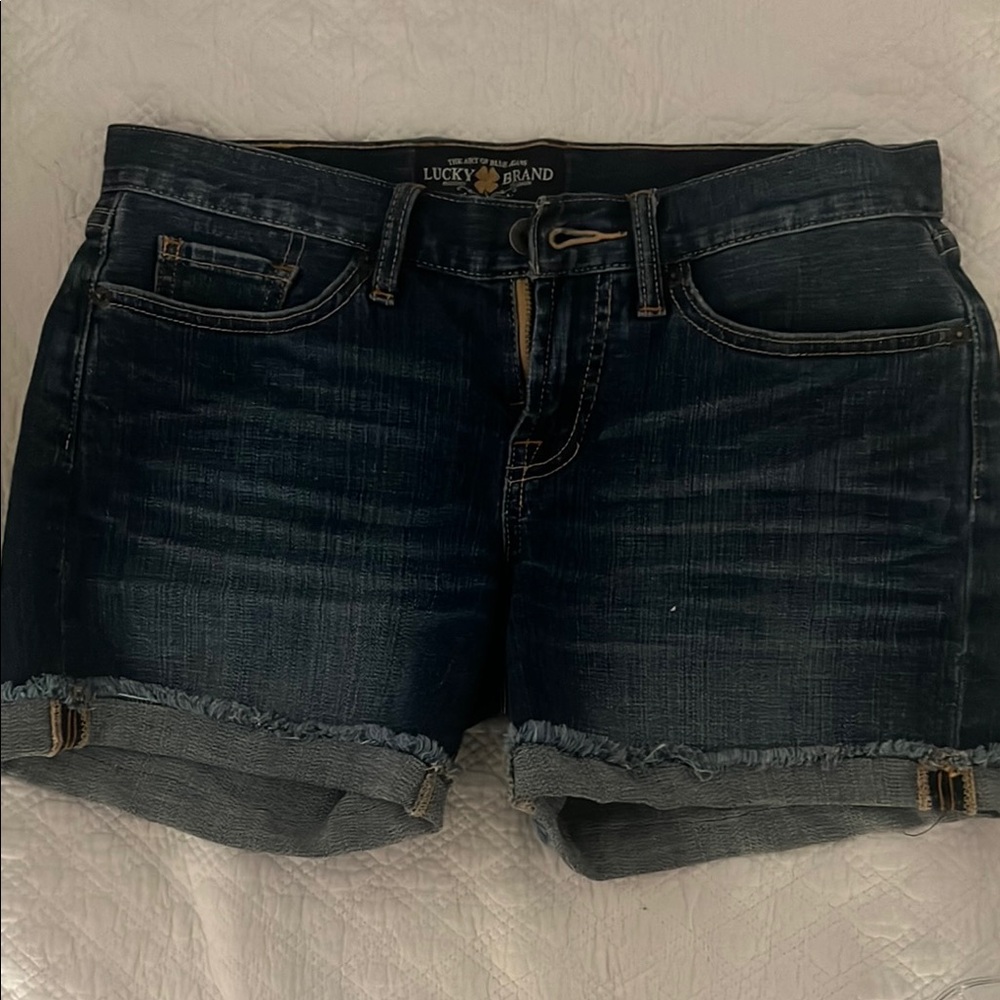 Lucky Brand Blue Jean Shorts with Cuffed Hem